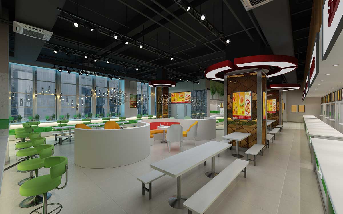 南京餐廳裝潢公司--快餐店裝修用什么顏色 快餐店裝修注意事項